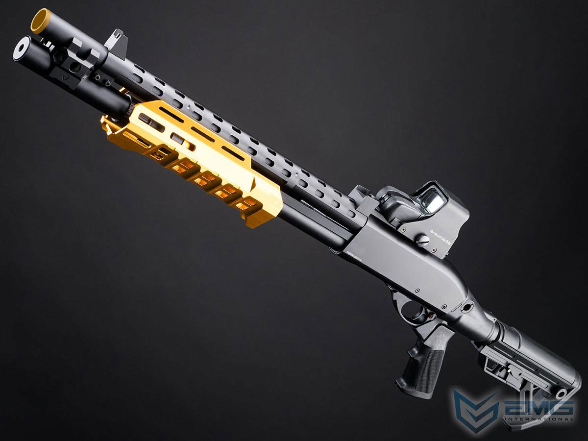 EMG Strike Industries Licensed M870 Gas Powered Pump Action Shotgun w/ M-LOK Handguard by Golden Eagle