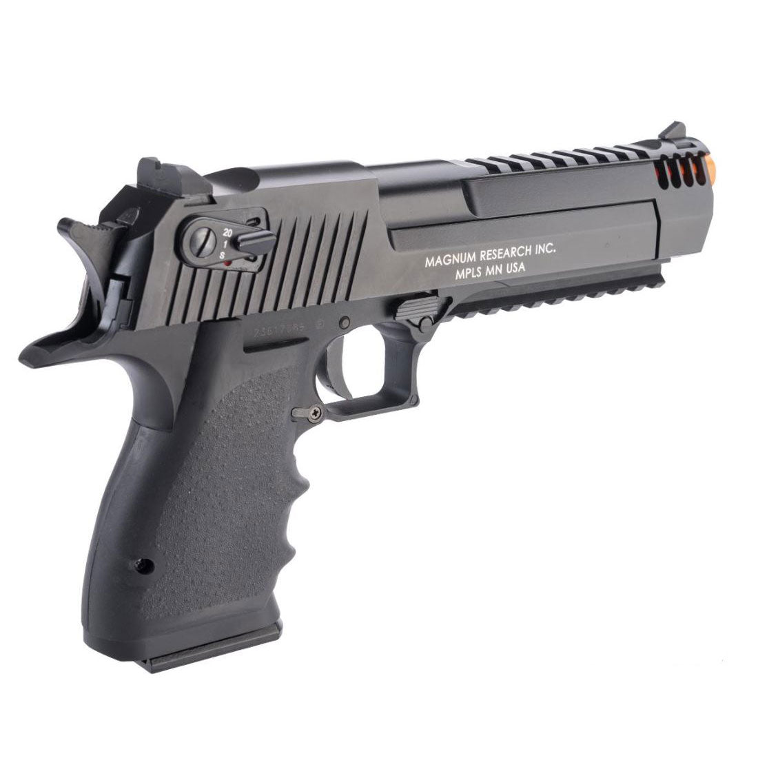 Cybergun x Magnum Research Semi/Full Auto Desert Eagle L6 CO2 Gas Blowback Airsoft Pistol by KWC - Black