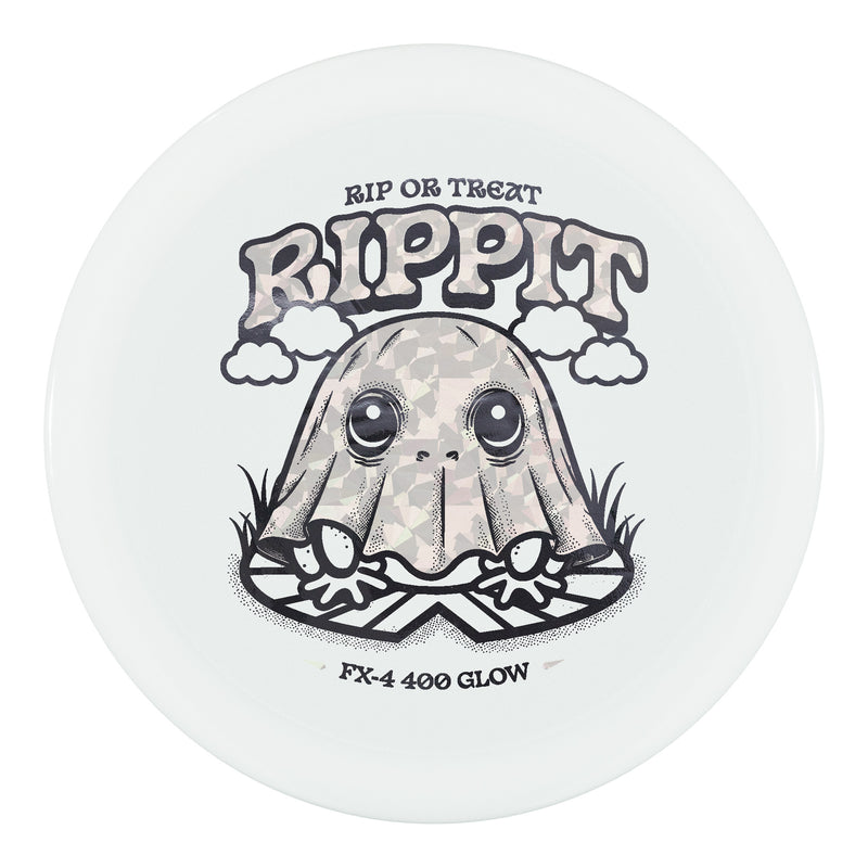 Prodigy FX-4 Disc - 400 Glow Plastic - Rip or Treat Rippit Stamp