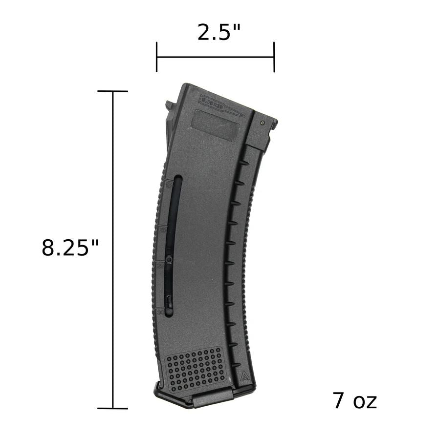 Arcturus AK MOD1 200rd Mid-Cap Windowed EMM Magazine - Black
