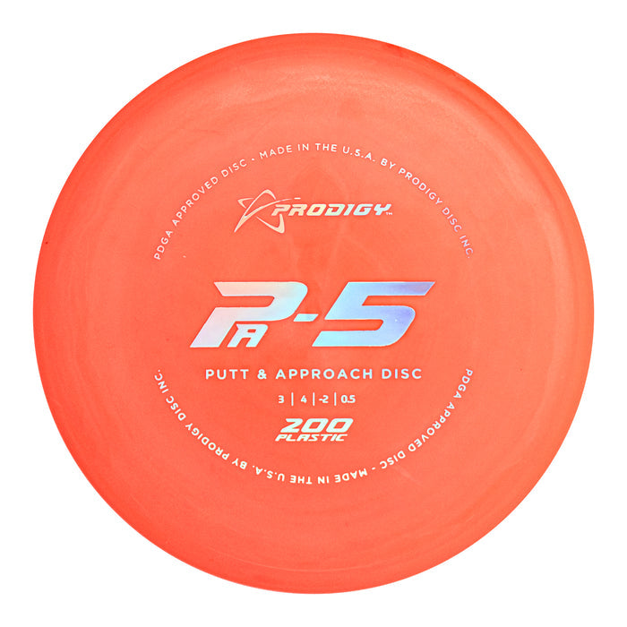 Prodigy PA-5 Putt & Approach Disc - 200 Plastic