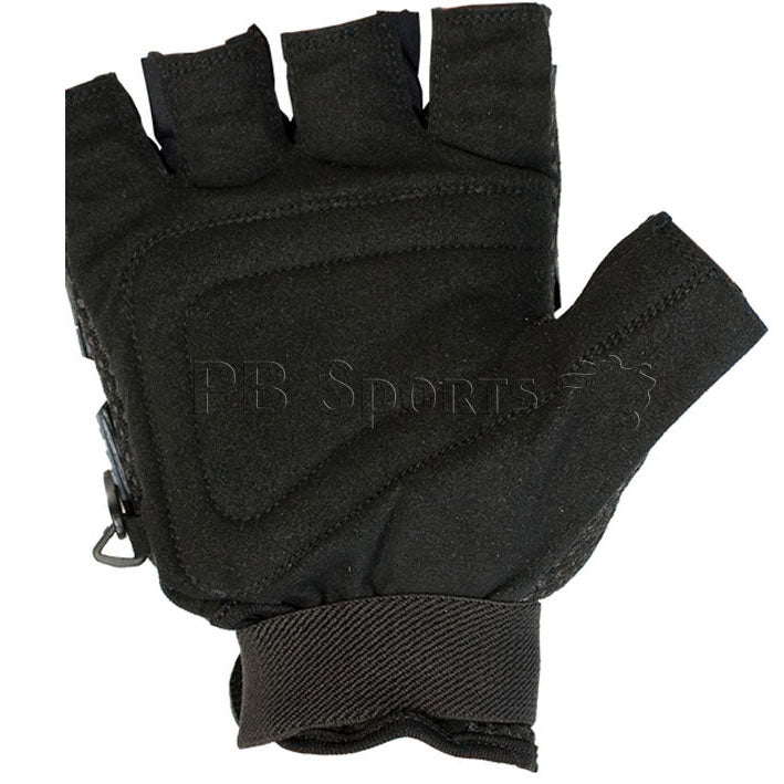 Valken V-Tac Half Finger Plastic Gloves - Black