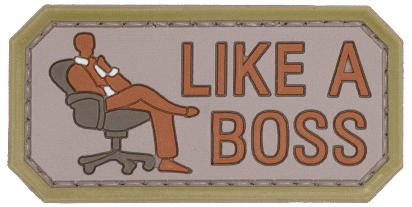 "Like A Boss" PVC Patch - Tan