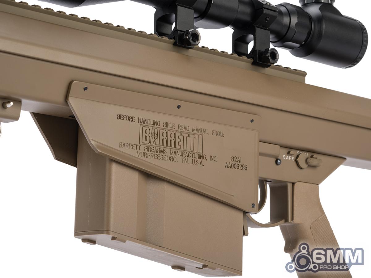 6mmProShop Barrett Licensed M82A1 Bolt Action Powered Airsoft Sniper Rifle