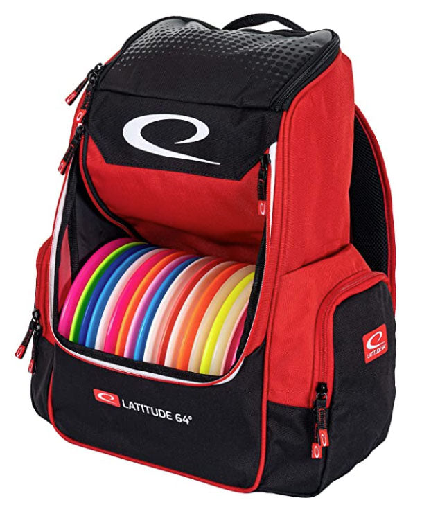 Latitude 64 Luxury Core backpack Disc Golf Bag - Red - Latitude 64
