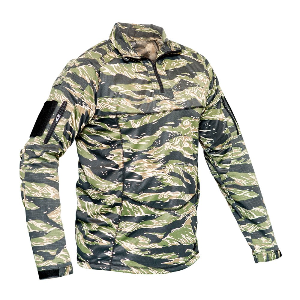 Valken V-Tac Tango Paintball Jersey Combat Shirt - Tiger Stripe - Medium - Valken
