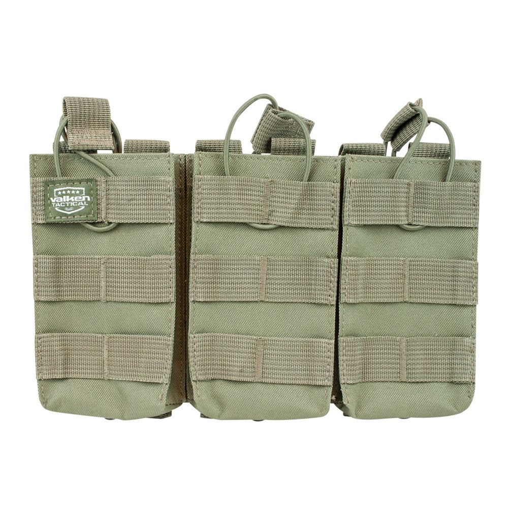 Valken V-Tac Molle Triple AR Style Magazine Pouch - OD Green - Valken Airsoft