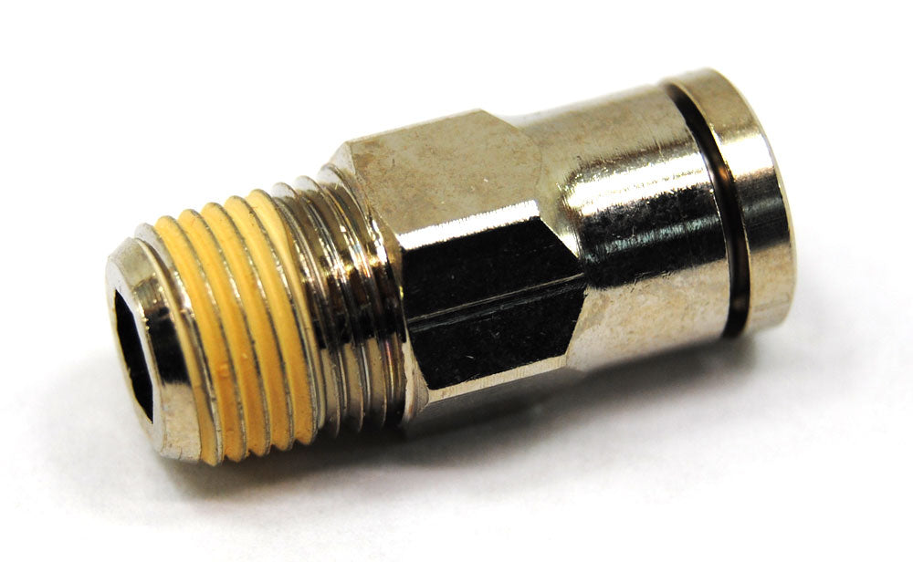 Custom Products Straight Macro Line Fitting Nickel Coated - CP Custom Products