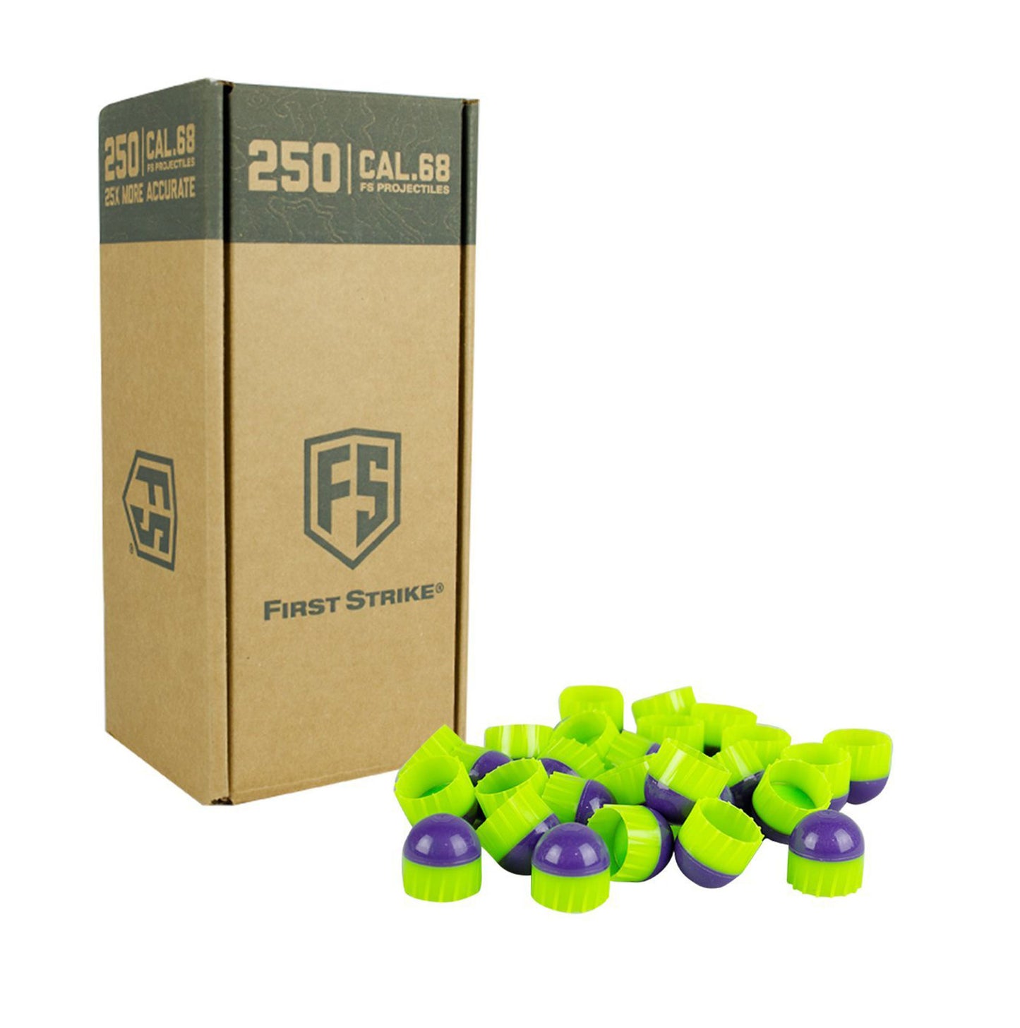 First Strike Rounds - 250ct - Purple/Green - First Strike
