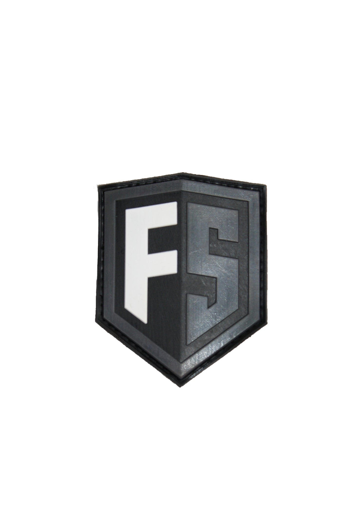 First Strike PVC Velcro Patch - Grey/Black - First Strike