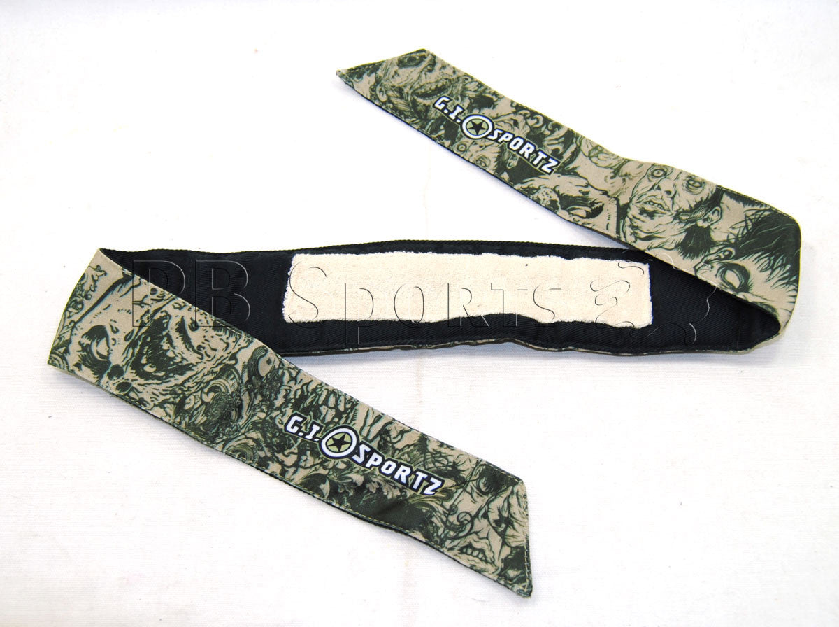 GI Sportz Headband - Gray/Black - G.I. Sportz