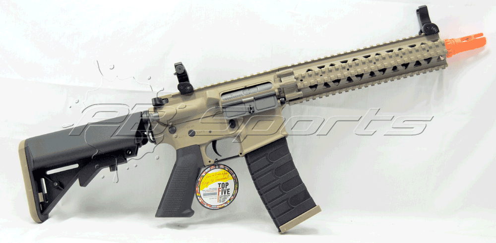 G&G Combat Machine MK18 Mod 1 Tan Black AEG - G&G