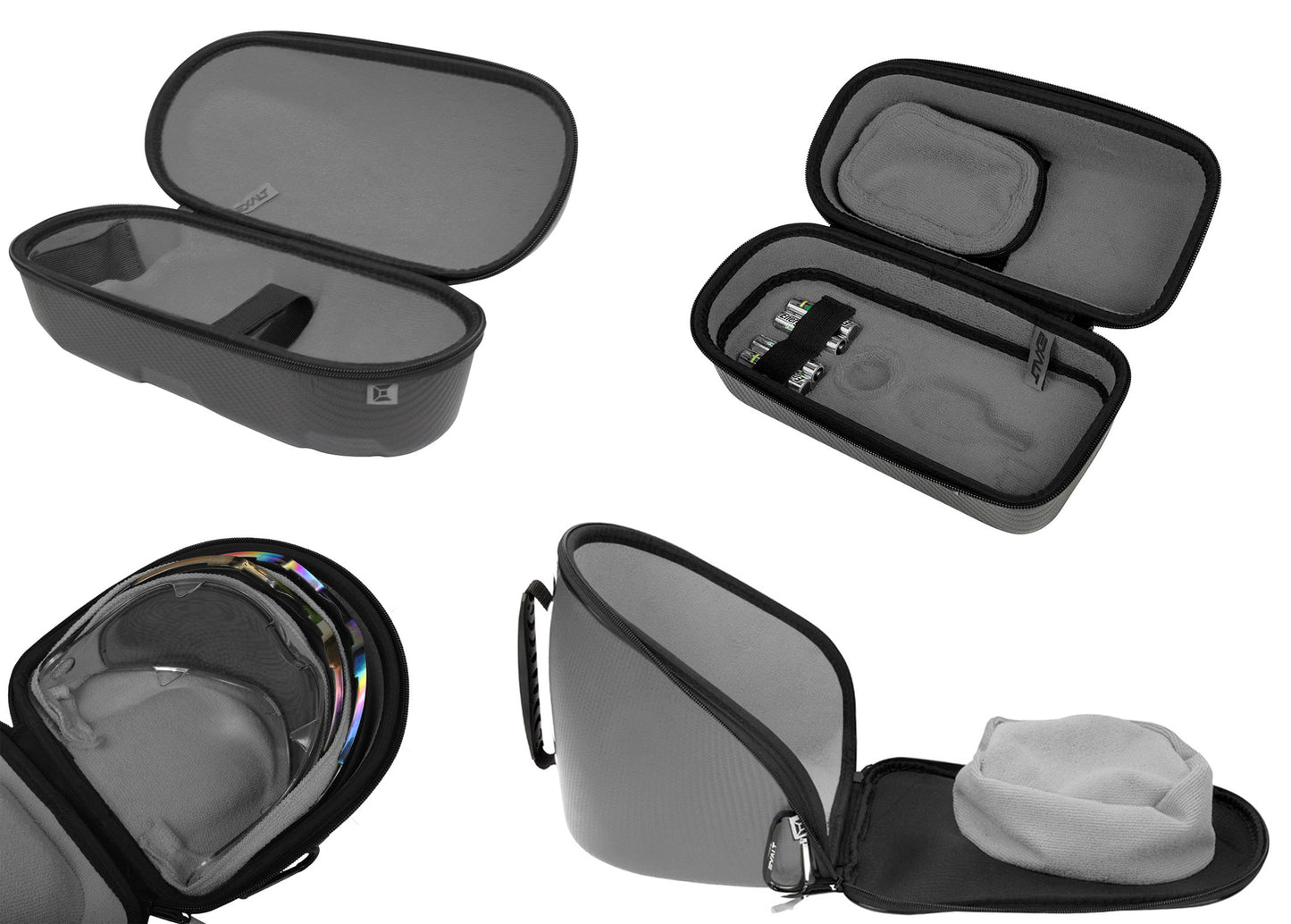 Exalt Universal Carbon V3 Goggle & V3 Lens & Loader & Tank Case - Charcoal Grey - Exalt