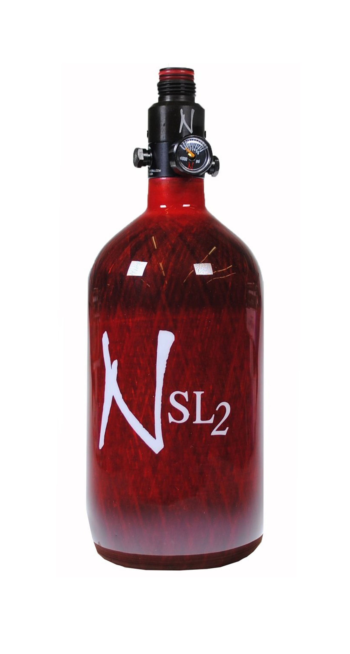 Ninja SL2 45ci 4500psi w/ Standard Reg - Red - Ninja Paintball