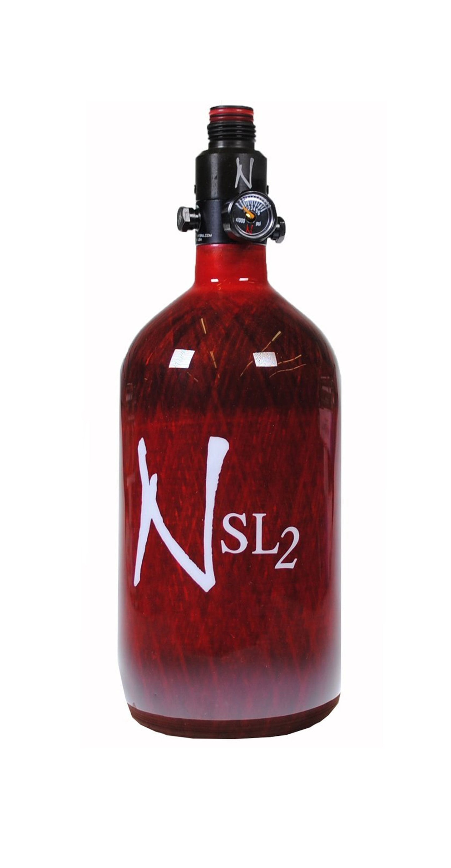 Ninja SL2 45ci 4500psi w/ UltraLite Reg - Red - Ninja Paintball