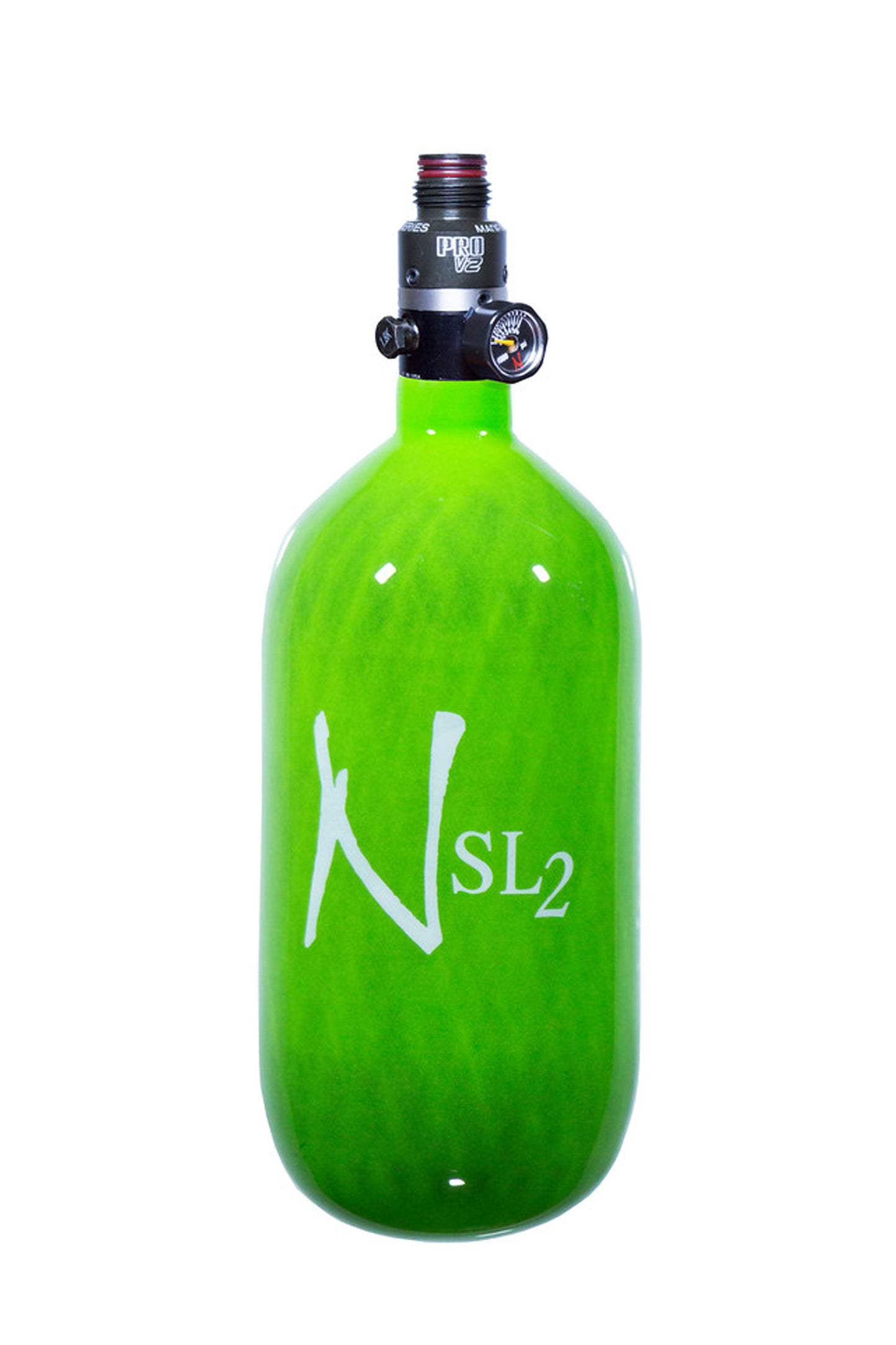 Ninja SL2 45ci 4500psi w/ Pro V2 Reg - Lime - Ninja Paintball