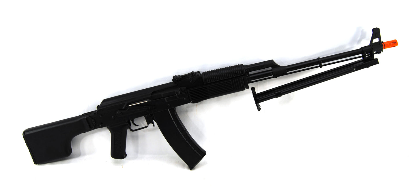 LCT Stamped Steel RPKS74MN RPK EBB AEG Airsoft Rifle w/ Polymer Folding Stock - Evike