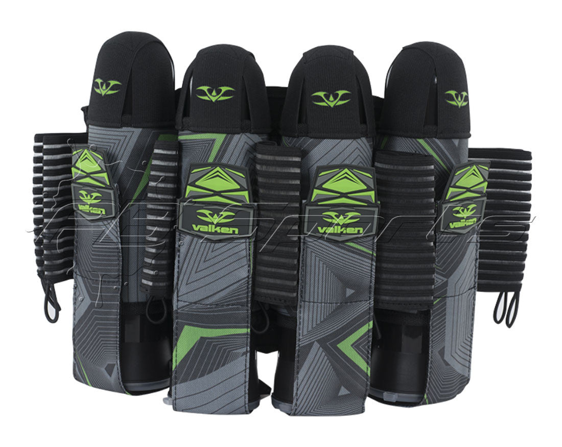Valken Redemption Vexagon 4+7 Pod Harness - Neon Green/Grey - Valken Paintball