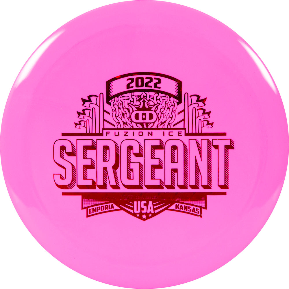 Dynamic Discs Fuzion Ice Sergeant Disc - 2022 Worlds Fair Fundraiser