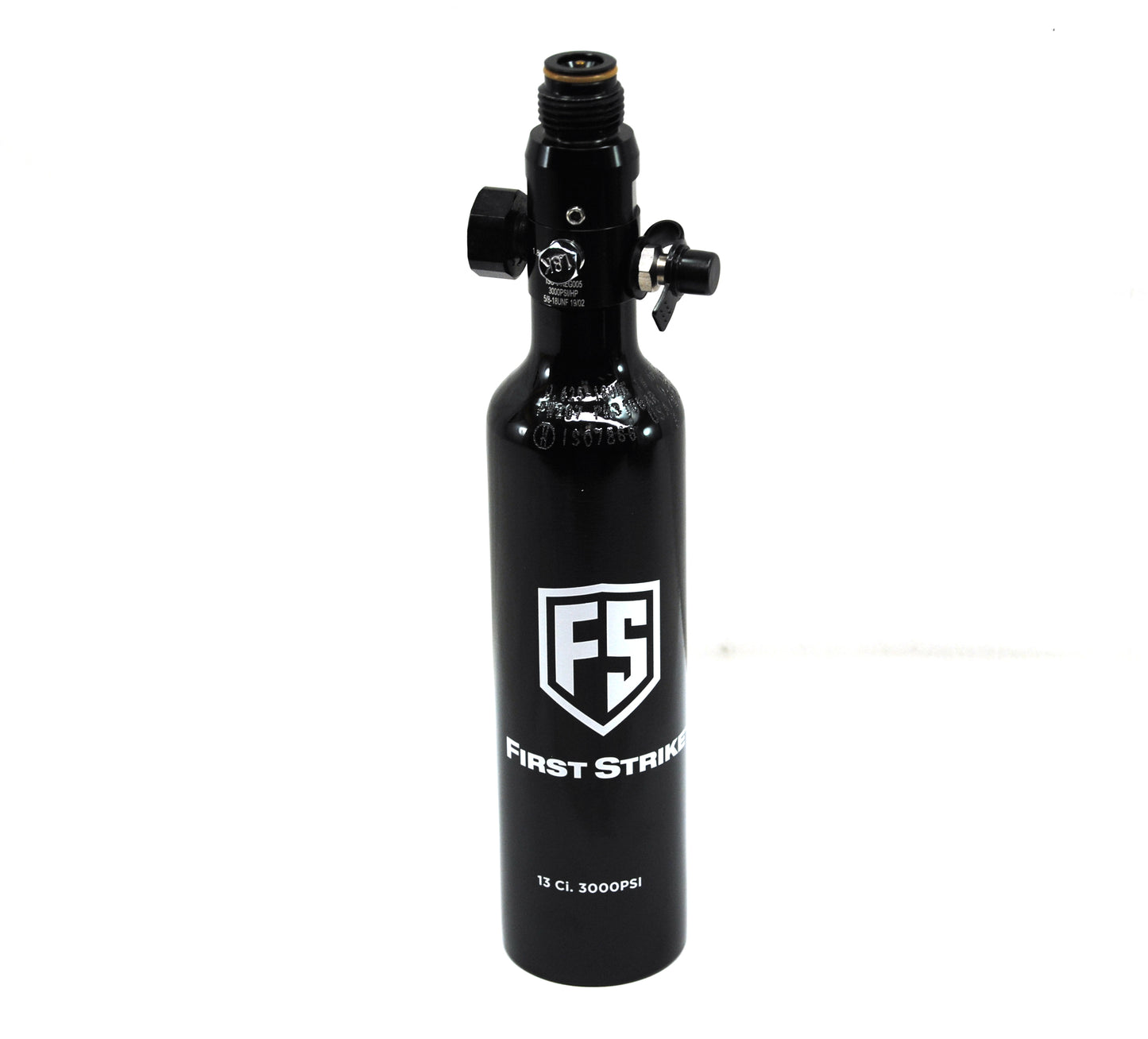 First Strike Black Paintball 13/3000 13ci HPA Nitrogen Merc Tank - First Strike