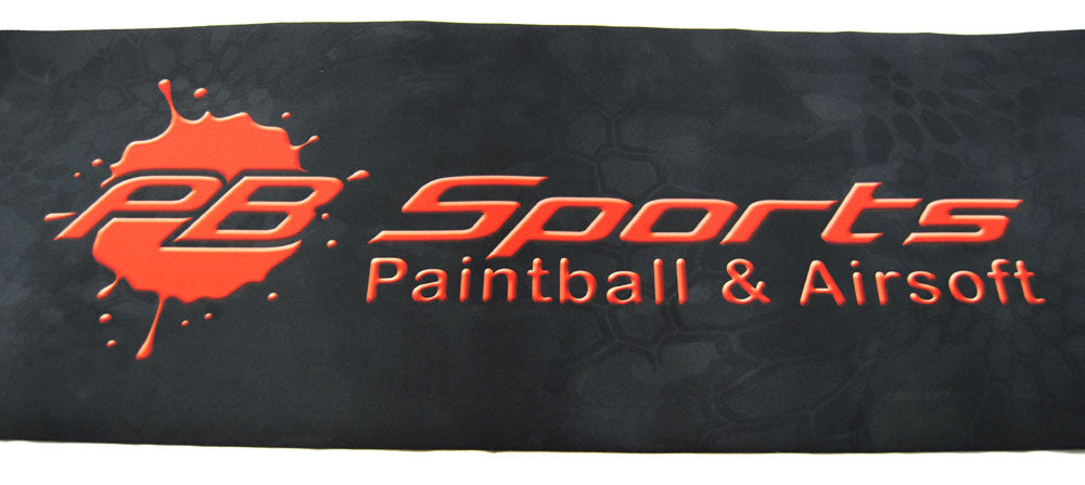 Exalt Large Players Tech Mat Camo Red PB Sports Logo - Exalt