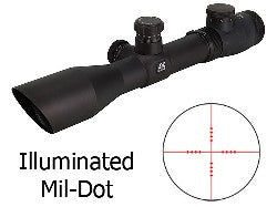 NcStar Mark 3 Scope 1.5-6x 40mm Green Illuminated - NC Star