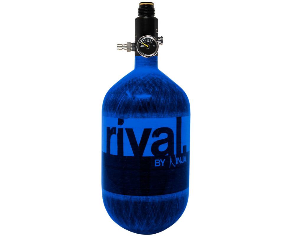 Ninja Rival 68ci 4500psi HPA Tank - Blue - Ninja Paintball