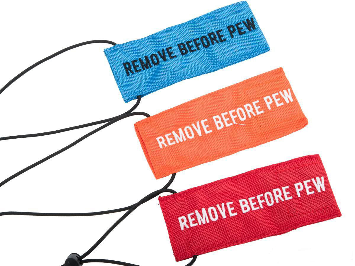 Evike Barrel Cover - Remove Before Pew - Orange - Valken Paintball