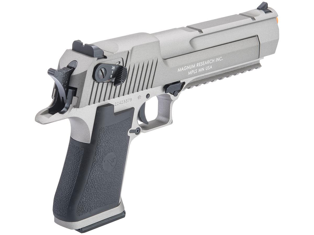 Magnum Research Licensed Select Fire Desert Eagle CO2 Gas Blowback Airsoft Pistol by KWC - Silver