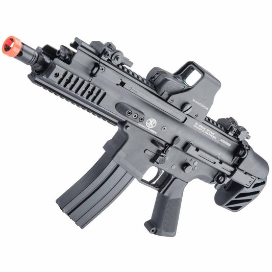 Cybergun FN Herstal-Licensed Advanced SCAR-SC Compact Airsoft AEG w/ QD Spring & MOSFET by CYMA - Black