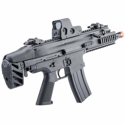 Cybergun FN Herstal-Licensed Advanced SCAR-SC Compact Airsoft AEG w/ QD Spring & MOSFET by CYMA - Black