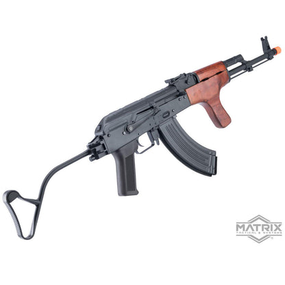 Matrix / S&T Stamped Steel AK Airsoft AEG AIMS-90 Rifle w/ G3 Electronic Trigger QD Spring Gearbox - Real Wood