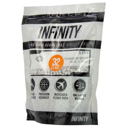 Valken Infinity BIO BBs 1kg Bag - White