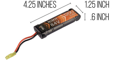 Lancer Tactical Airsoft 8.4v 1200mAh Brick NiMH Battery