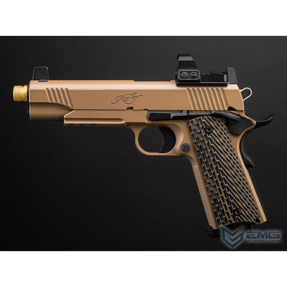 EMG x Kimber Desert Warrior 1911 CO2 Gas Blowback Airsoft Pistol with G10 Grips