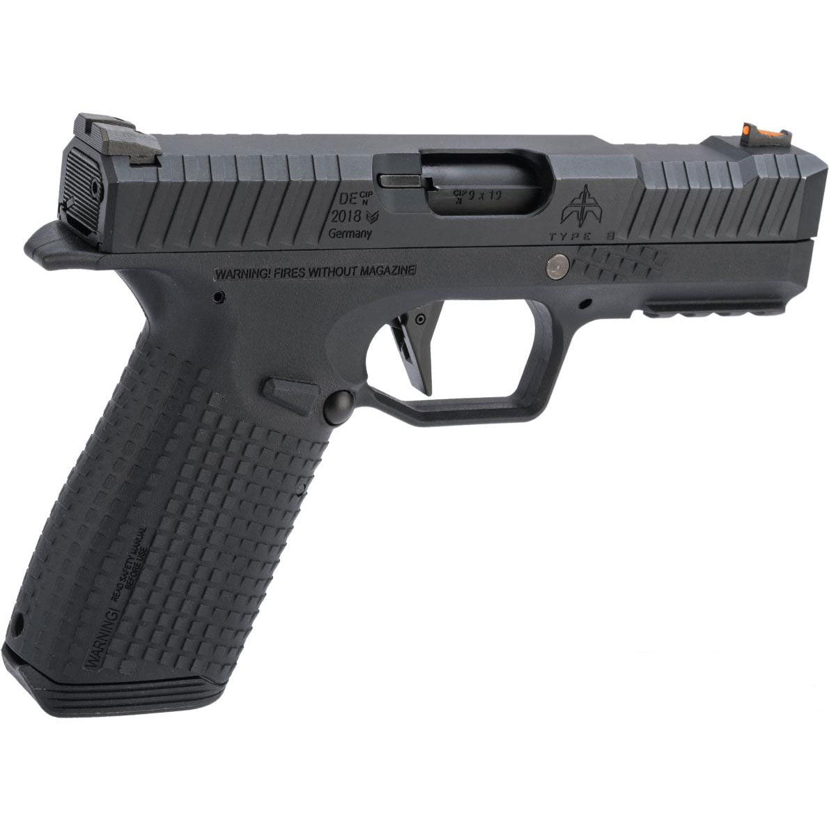 EMG Archon Firearms Type B GBB Airsoft Parallel Training Pistol - Black