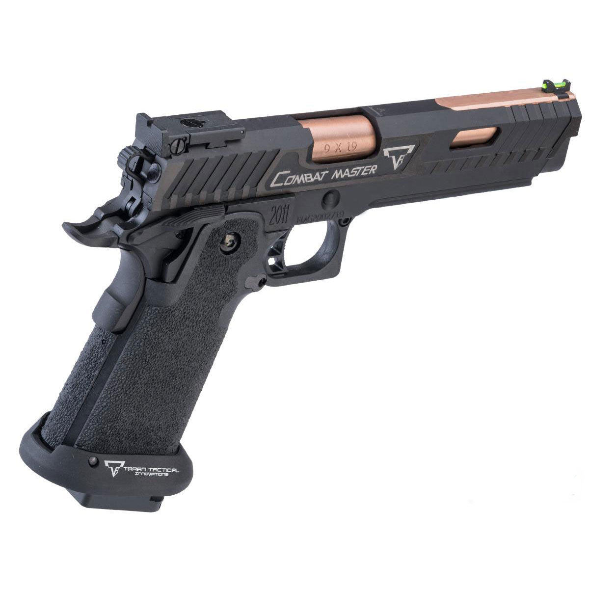 EMG TTI Licensed JW3 2011 Combat Master Airsoft GBB Pistol w/ Custom Island Barrel