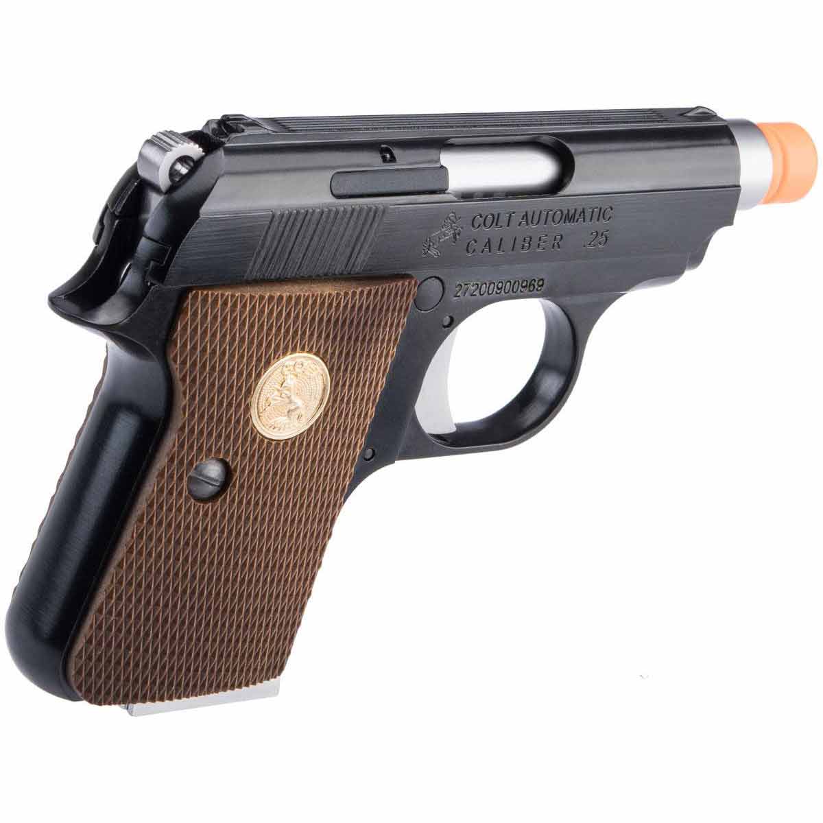 Cybergun WE Tech Officially Licensed Colt Junior .25 ACP Gas Blowback Airsoft Pistol - Black