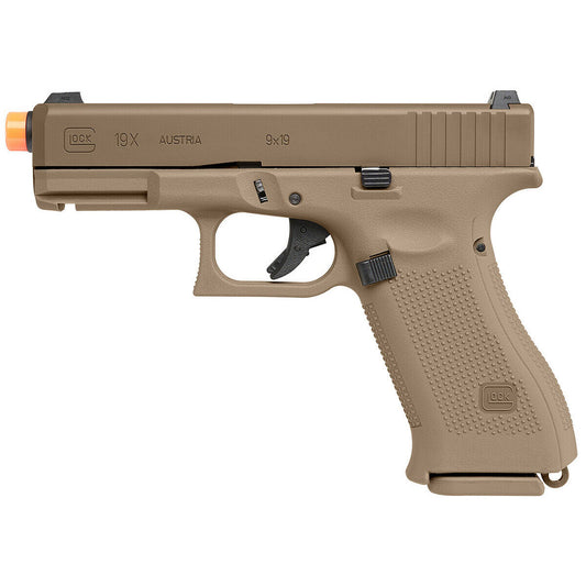 Elite Force Glock G19X Gen 5 Green Gas Airsoft Pistol Blow Back - Coyote Tan
