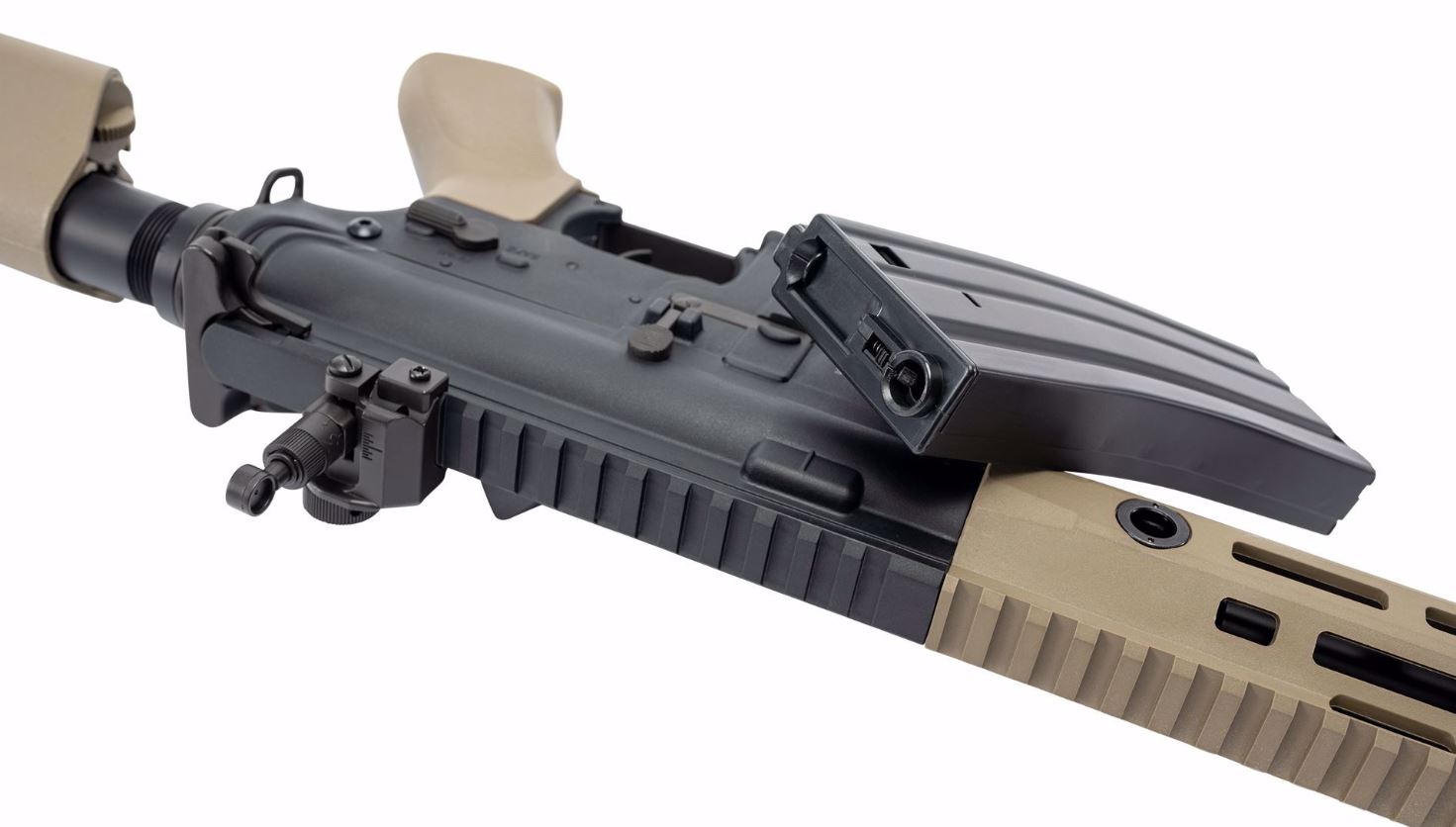 Elite Force M4 CFR AEG Rifle w/ EYETRACE - Black/Tan