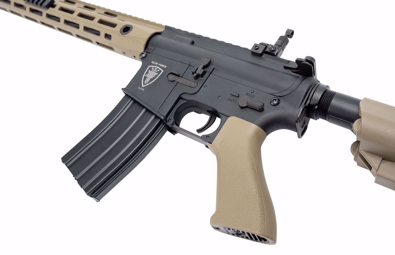 Elite Force M4 CFR AEG Rifle w/ EYETRACE - Black/Tan