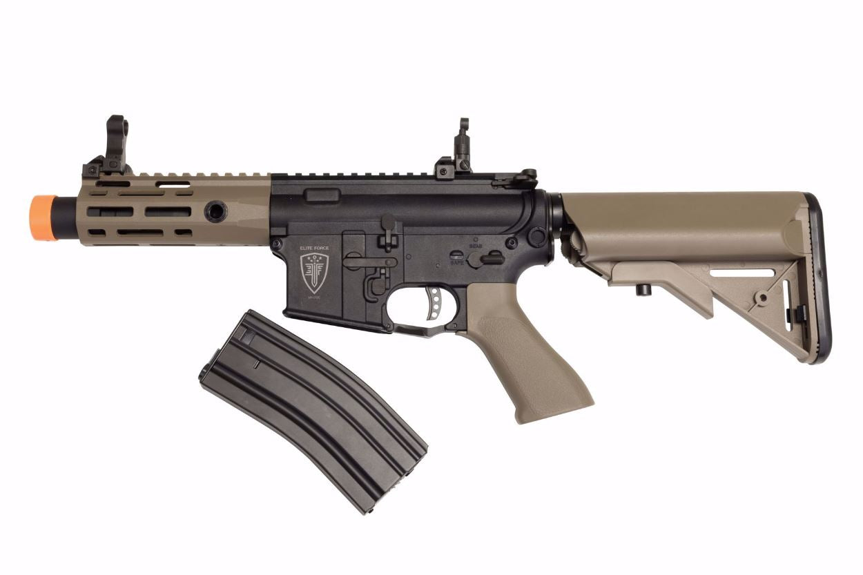 Elite Force M4 CQCX AEG Rifle w/ EYETRACE - Black/Tan