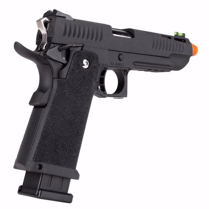 Elite Force Trinity Hi-Capa 2011 Green Gas Blowback Airsoft Pistol - Black