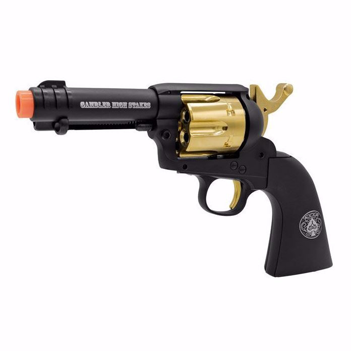 Elite Force Legends Gambler High Stakes Airsoft Revolver - Black/Gold