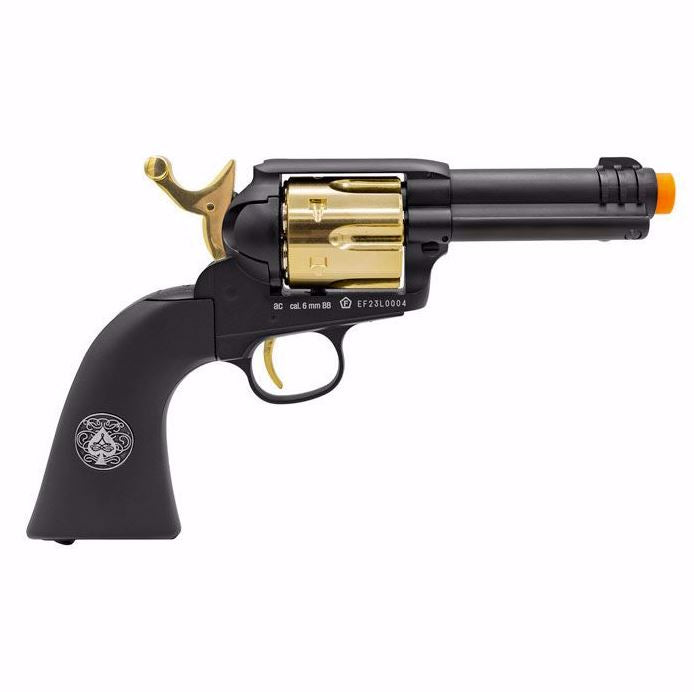 Elite Force Legends Gambler High Stakes Airsoft Revolver - Black/Gold