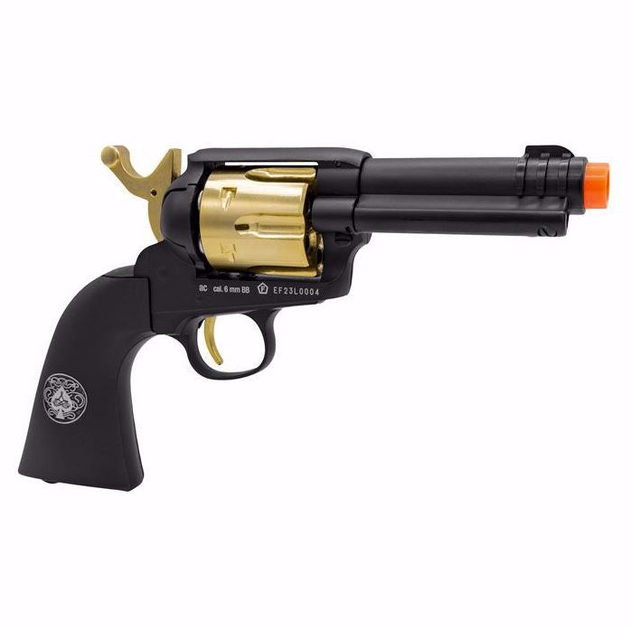 Elite Force Legends Gambler High Stakes Airsoft Revolver - Black/Gold