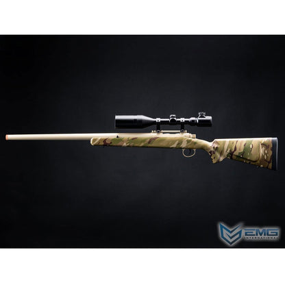 EMG Barrett Fieldcraft Airsoft Precision Bolt-Action Sniper Rifle with Featherweight Zero Trigger - Multicam