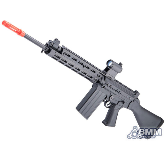 6mmProShop FAL Carbine Airsoft AEG w/ M-LOK Handguard - Rifle Barrel - Full Stock