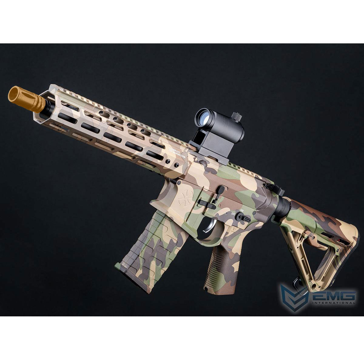 EMG Noveske Licensed Gen 4 Airsoft AEG Training Rifle w/ eSilverEdge SDU2.0 Gearbox - Shorty - Woodland