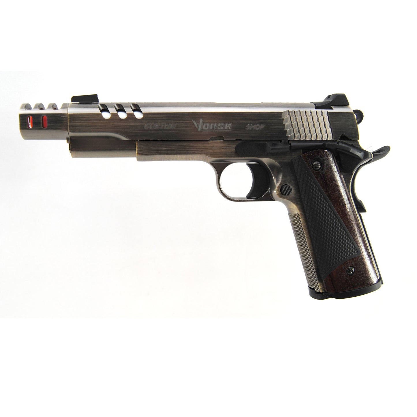 Nuprol Vorsk CS Defender Pro MEU Gas Blowback Pistol - Brushed Aluminum